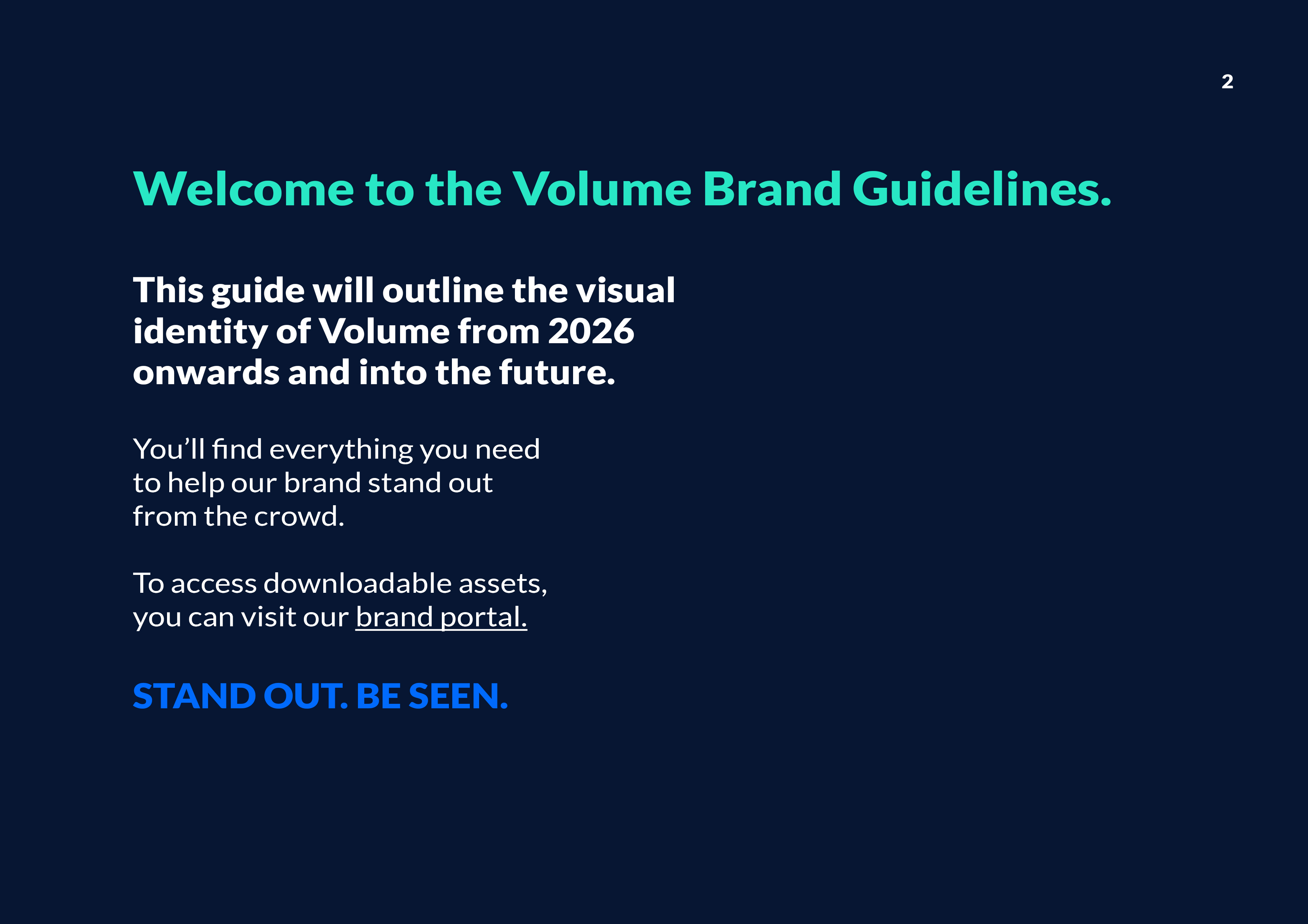 Volume Network brand preview 2
